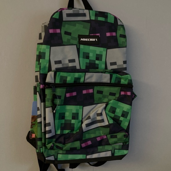 minecraft Bags New Minecraft Backpack Greenblack Poshmark